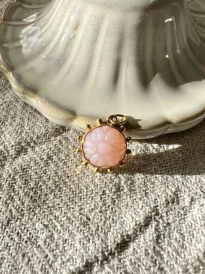 ojigi pendentif Bertille opale rose